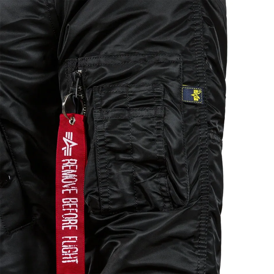 Alpha Slim Fit N-3B Parka - Black