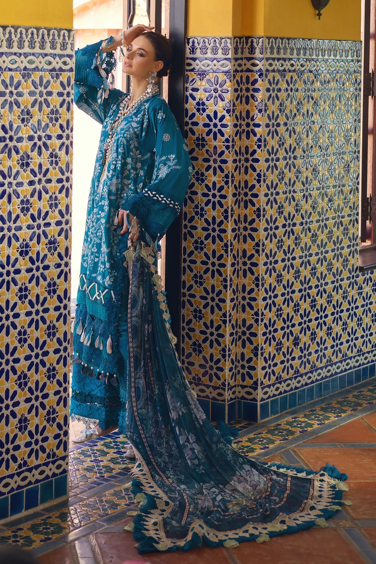 Annus Abrar Neroli Luxury Lawn Collection 2024 – Riba