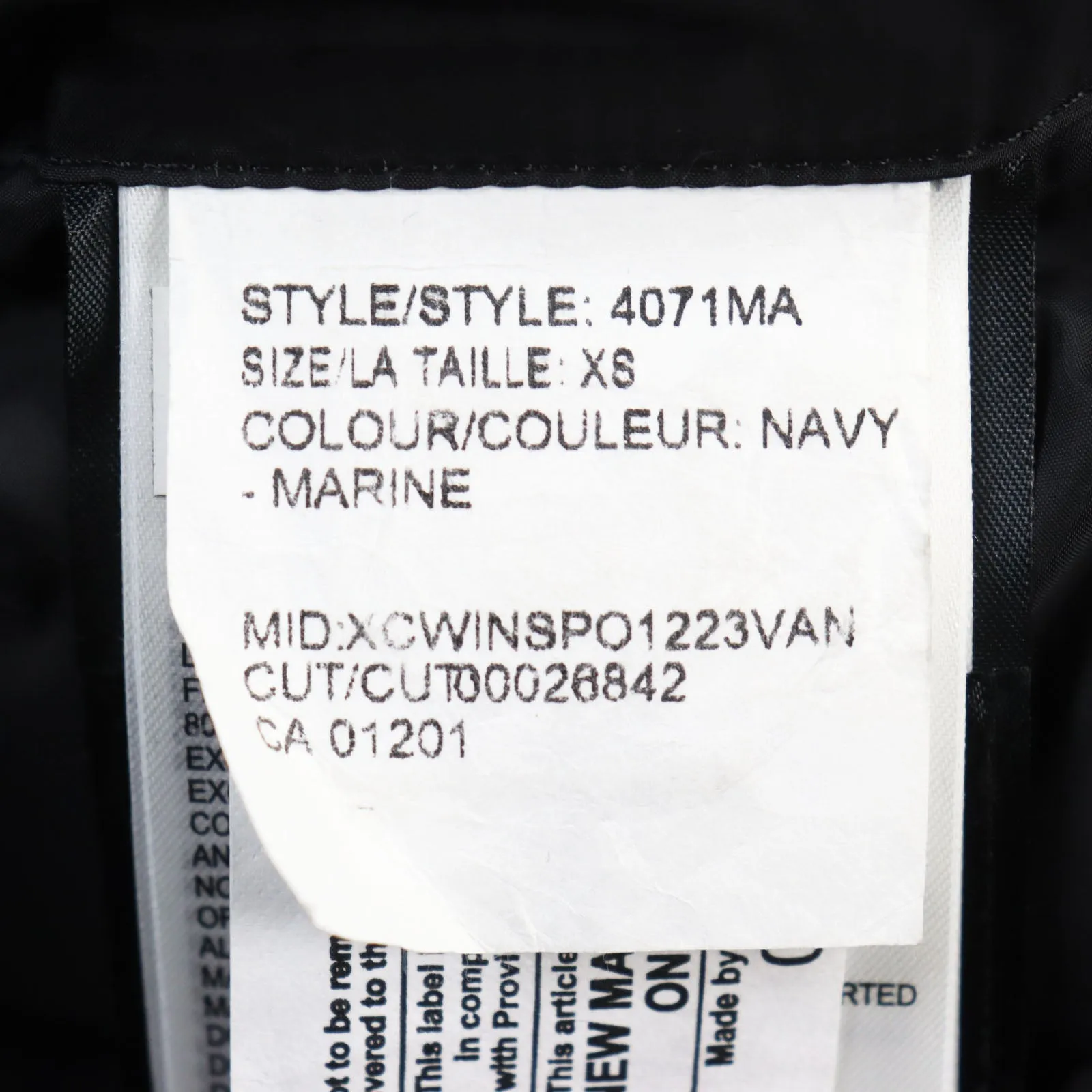 Canada Goose Constable Parka Down Jacket Navy XS