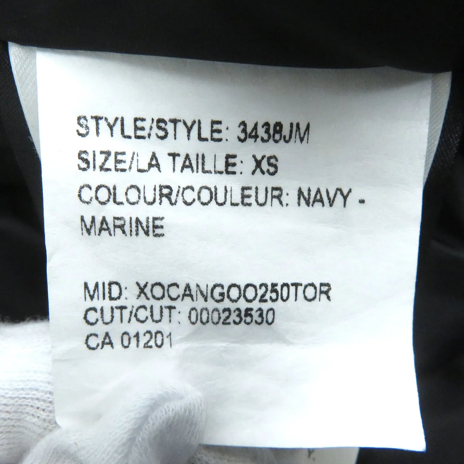 Canada Goose Jasper Parka Down Jacket Navy XS
