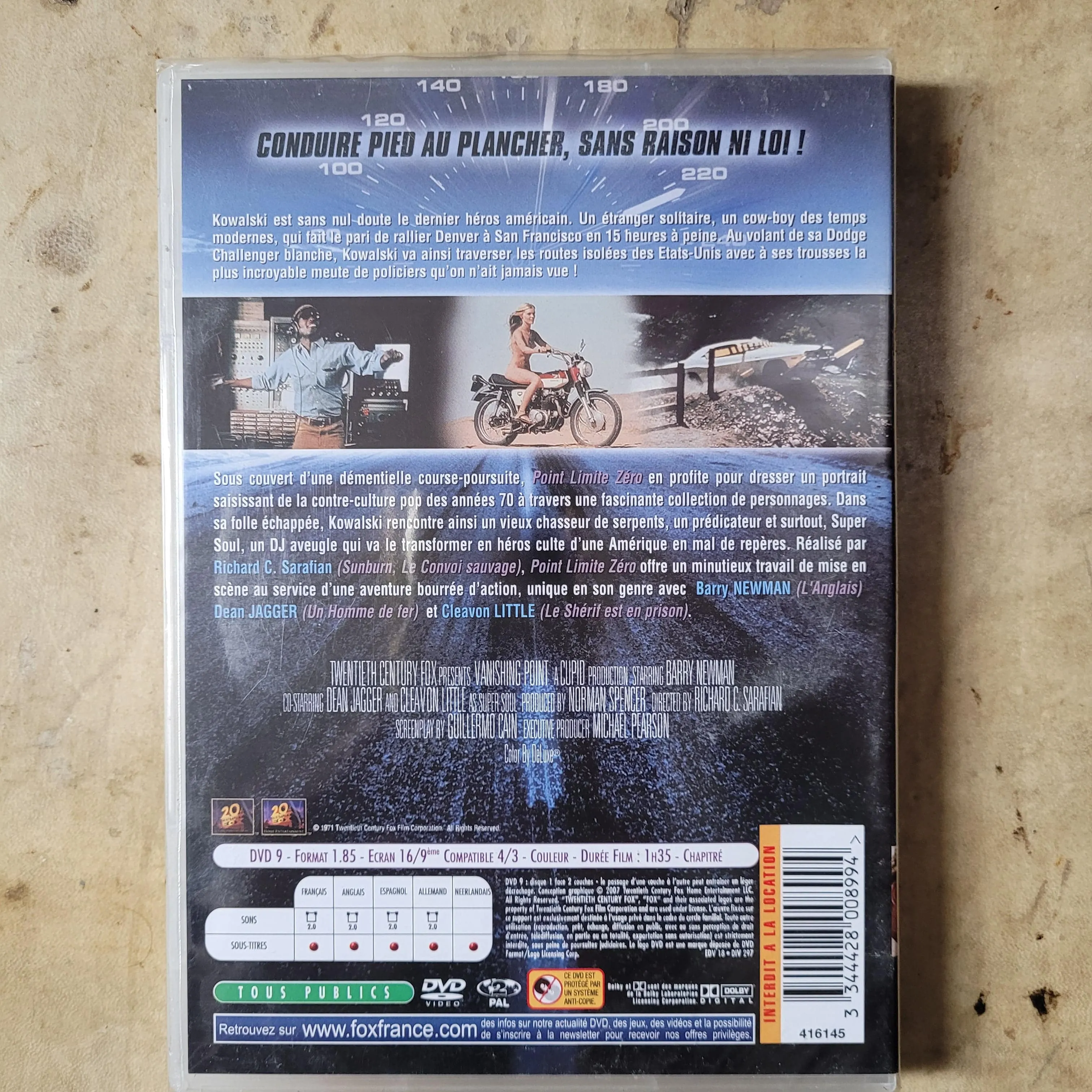 DVD Vanishing point / Point limite zéro
