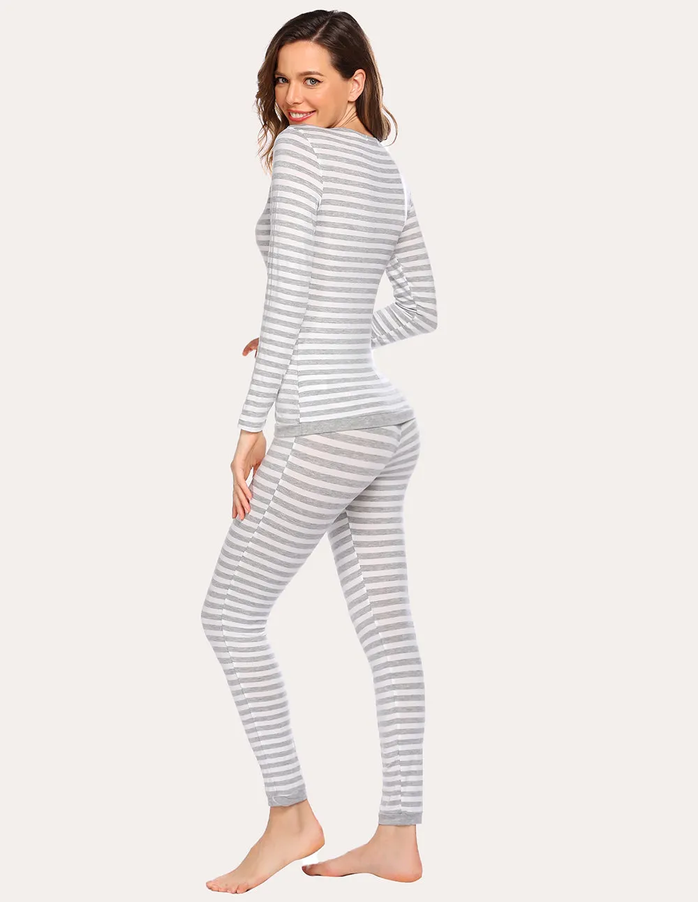 Ekouaer Fleece Lined Winter Thermal Underwear (US Only)