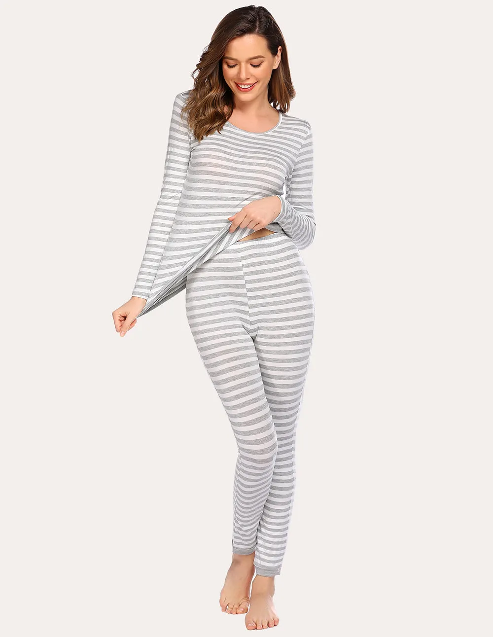 Ekouaer Fleece Lined Winter Thermal Underwear (US Only)