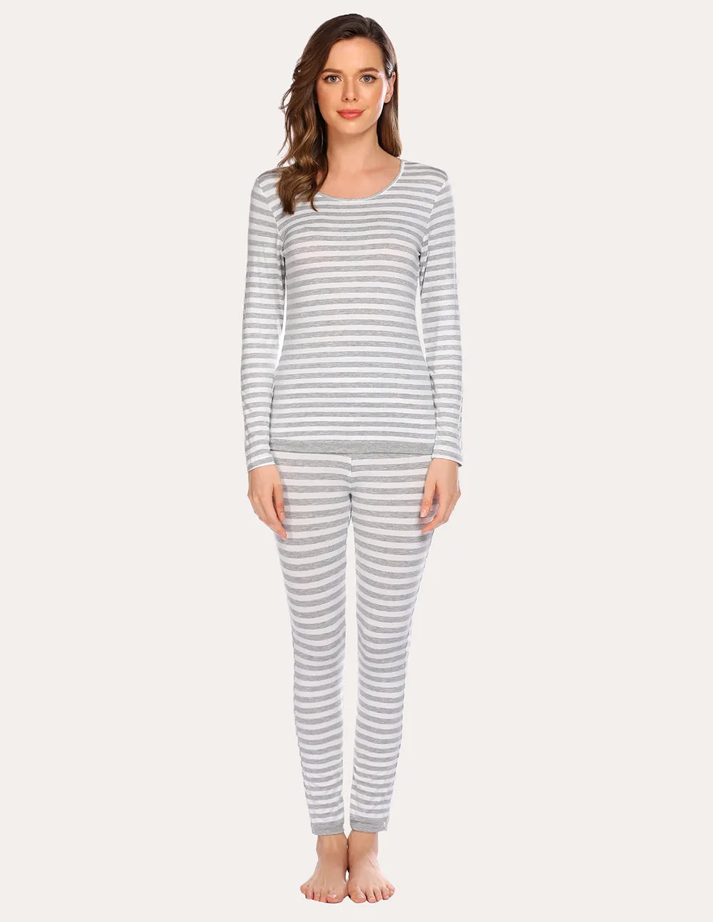 Ekouaer Fleece Lined Winter Thermal Underwear (US Only)