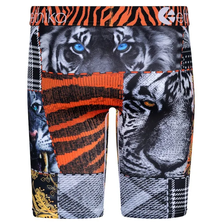 Ethika Men's Unfasten Orange Graphic Boxer Briefs