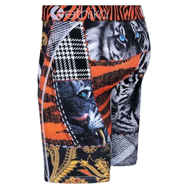 Ethika Men's Unfasten Orange Graphic Boxer Briefs