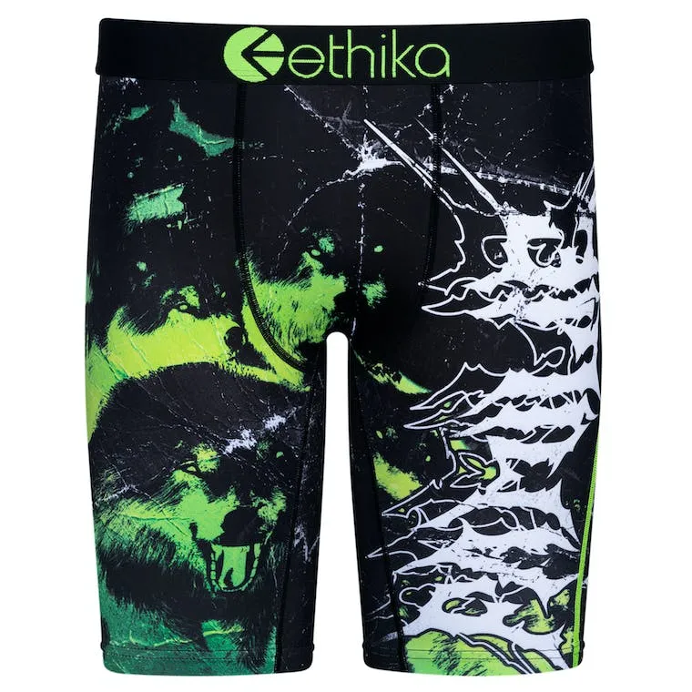 Ethika Men's Unfasten Orange Graphic Boxer Briefs