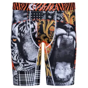 Ethika Men's Unfasten Orange Graphic Boxer Briefs