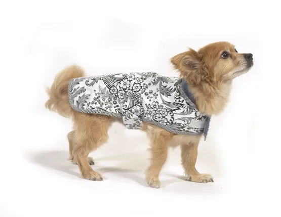 Freckled Sage Oilcloth Doggie Raincoat Solid Gold