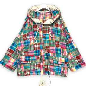 [L] Kapital Madras Plaid Patchwork Parka Jacket
