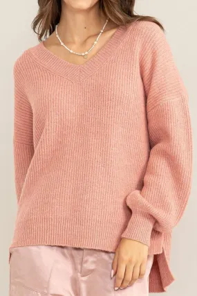 Leah V-neck Pullover Sweater