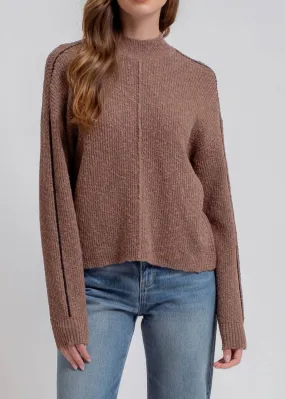 Macchiato Mock Neck Knit Pull Over