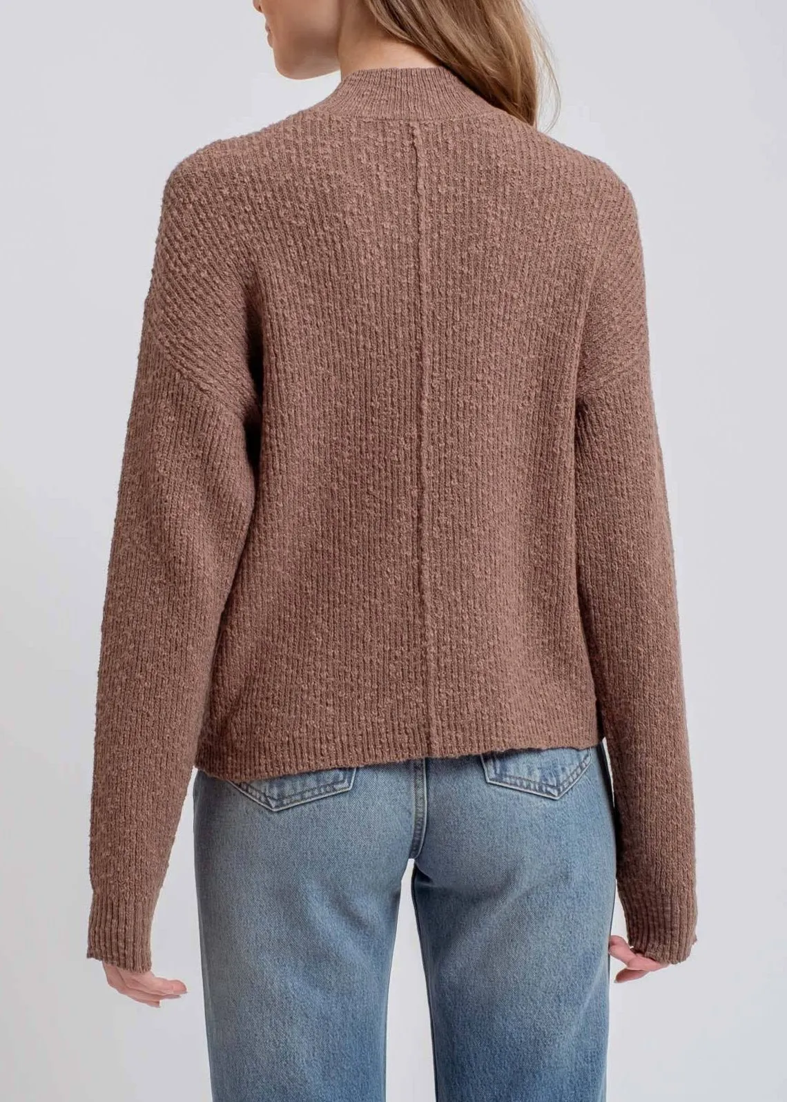 Macchiato Mock Neck Knit Pull Over