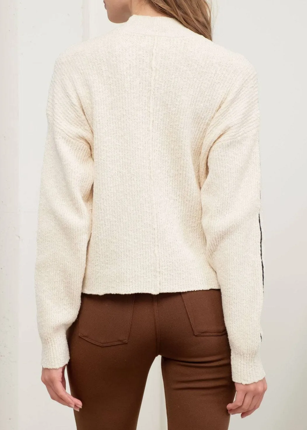 Macchiato Mock Neck Knit Pull Over