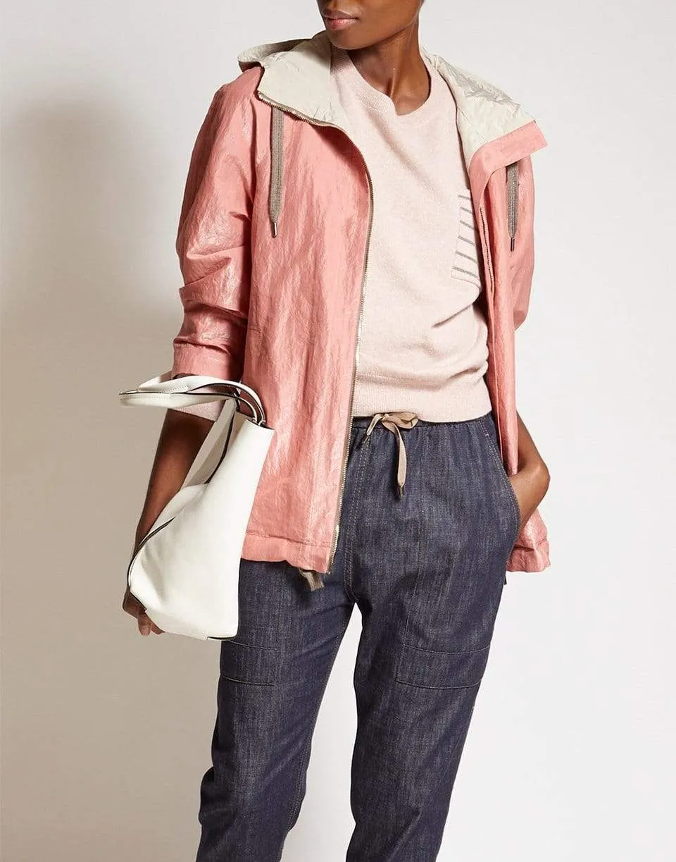 Metallic Hooded Parka