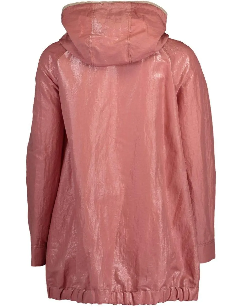 Metallic Hooded Parka