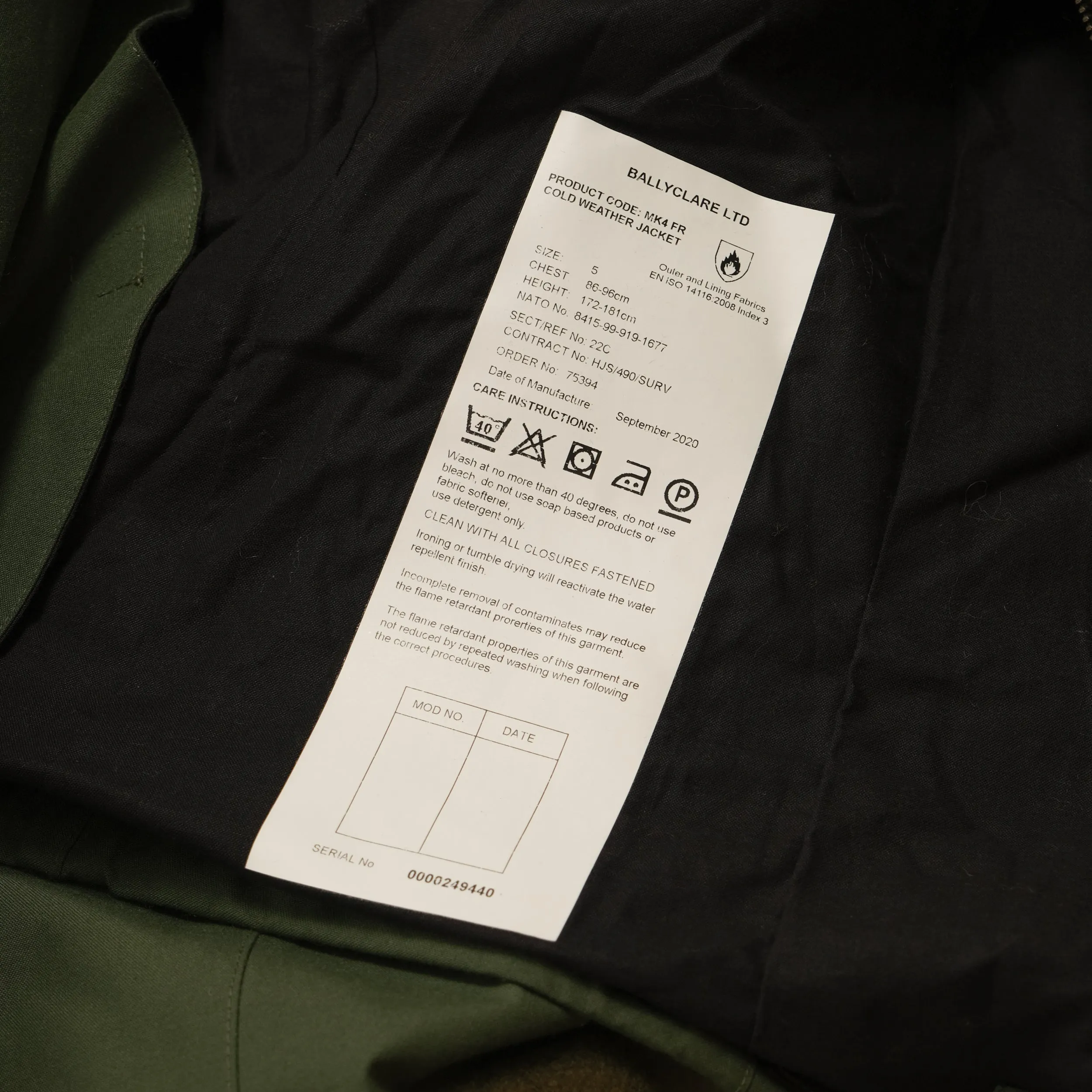 MK4 RAF COLD WEATHER FLYING JACKET