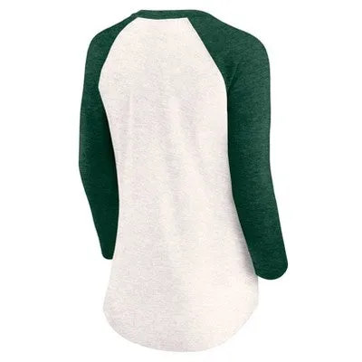 New - MLB Oakland Athletics Women's 3 Qtr Fashion T-Shirt - L