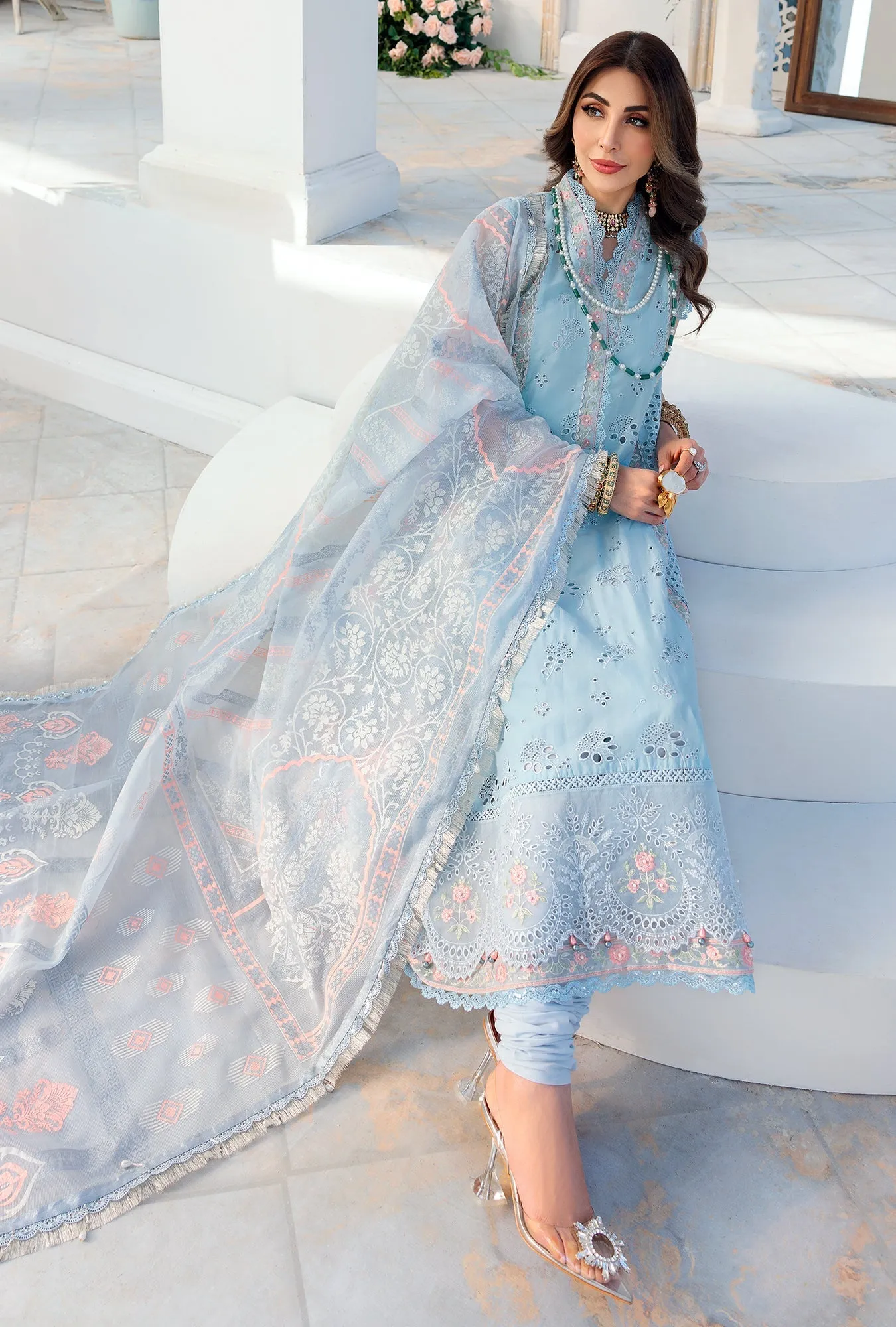 Noor by Saadia Asad Luxury Chikankari Lawn Collection – D1-B