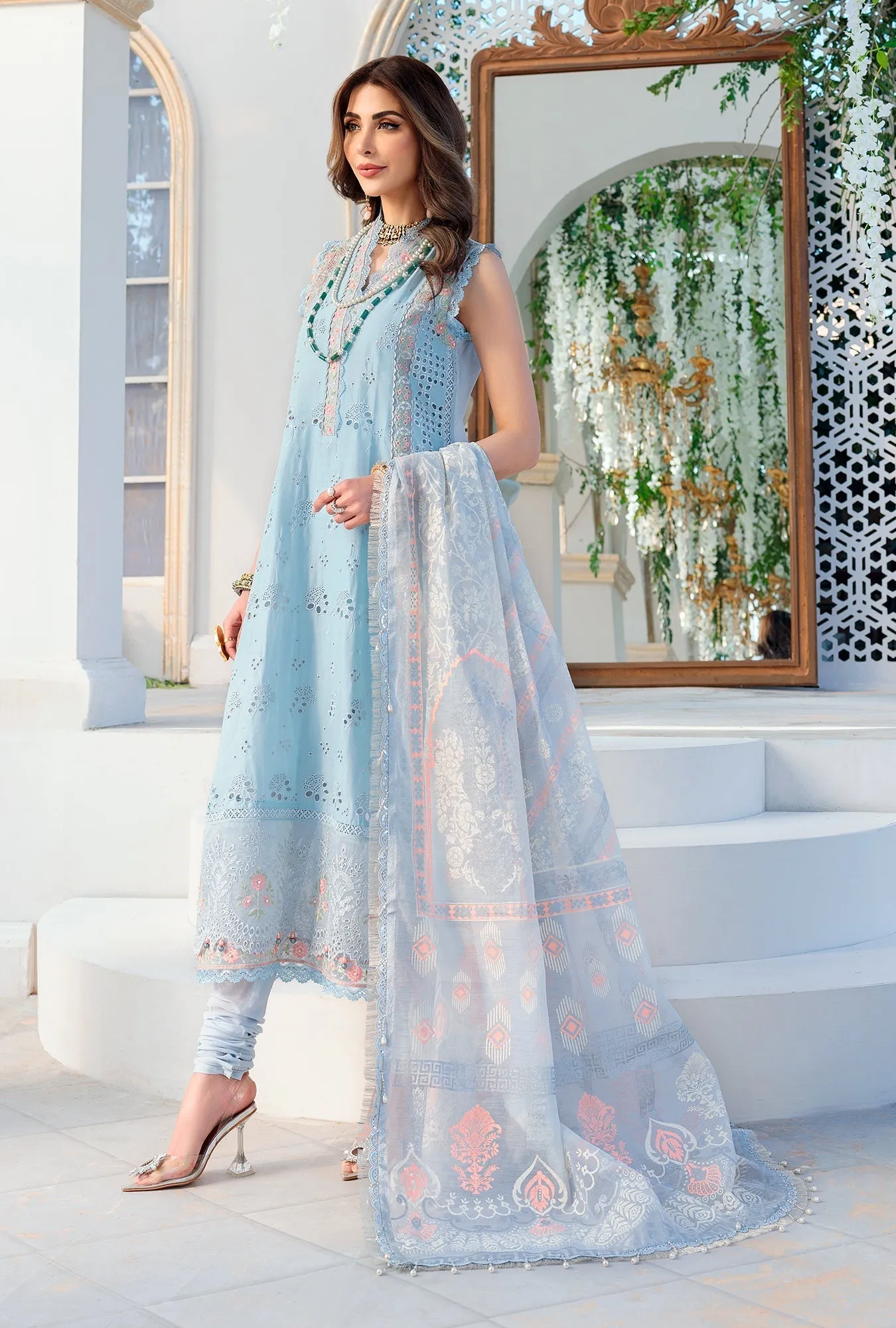 Noor by Saadia Asad Luxury Chikankari Lawn Collection – D1-B