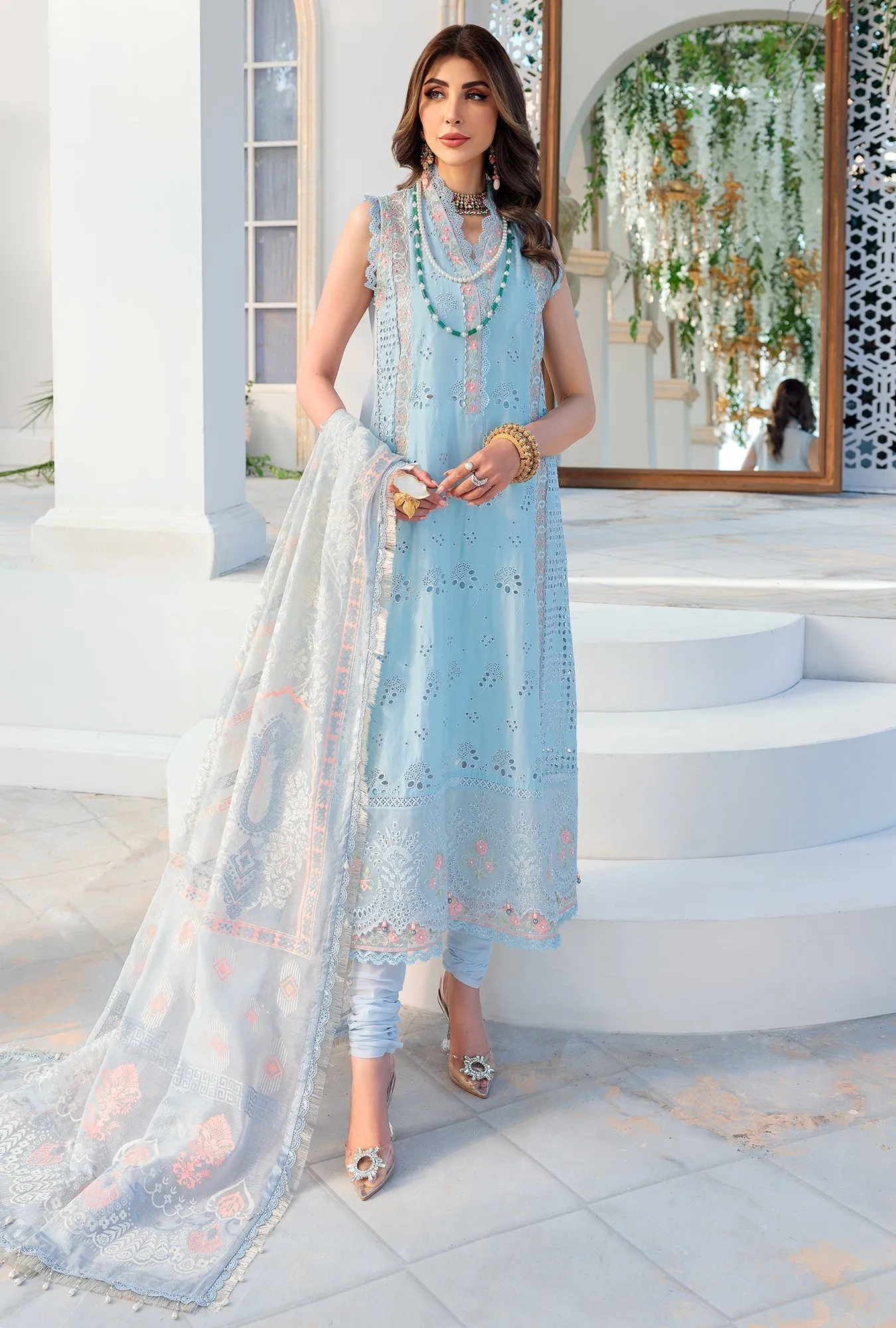 Noor by Saadia Asad Luxury Chikankari Lawn Collection – D1-B