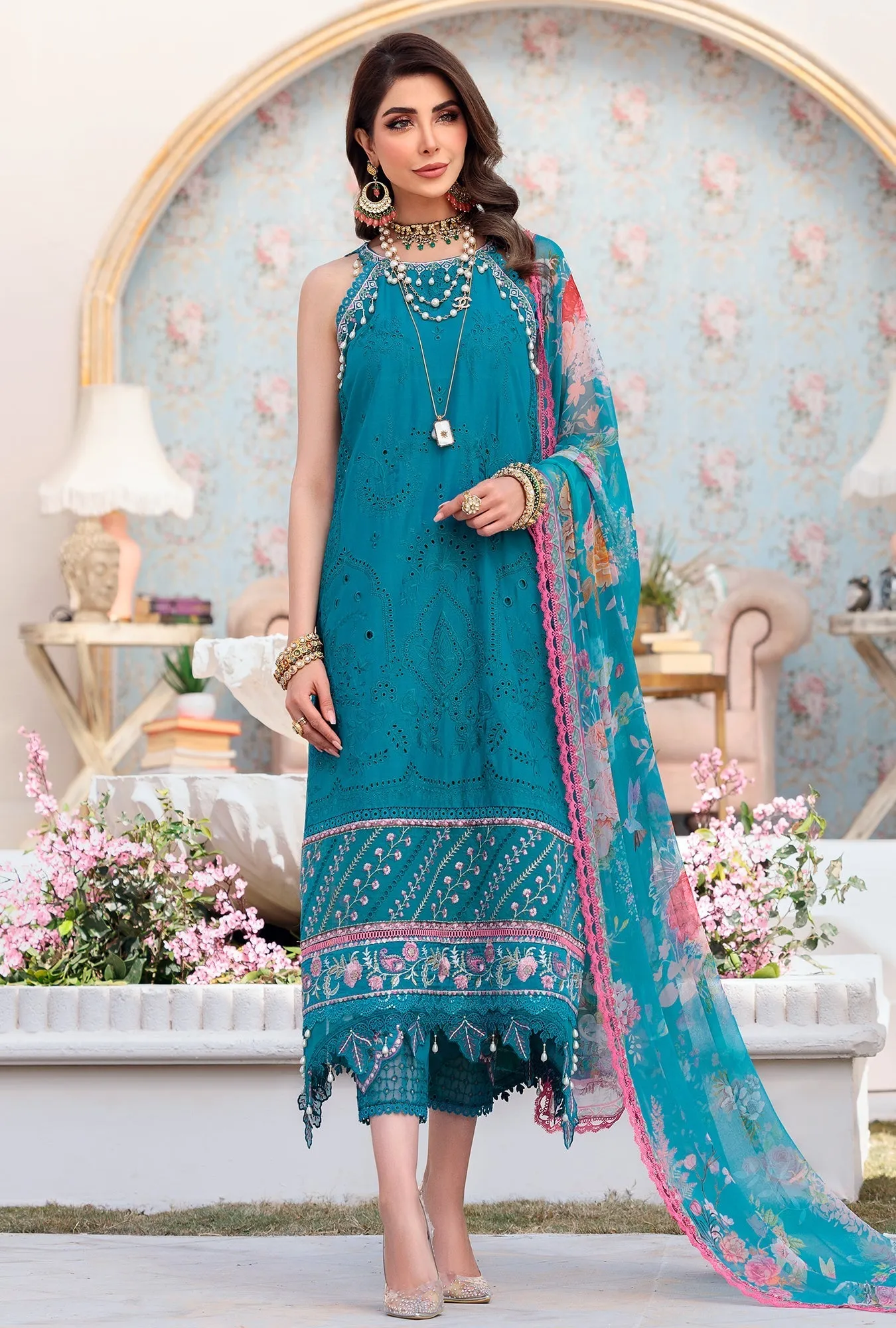Noor by Saadia Asad Luxury Chikankari Lawn Collection – D10-A