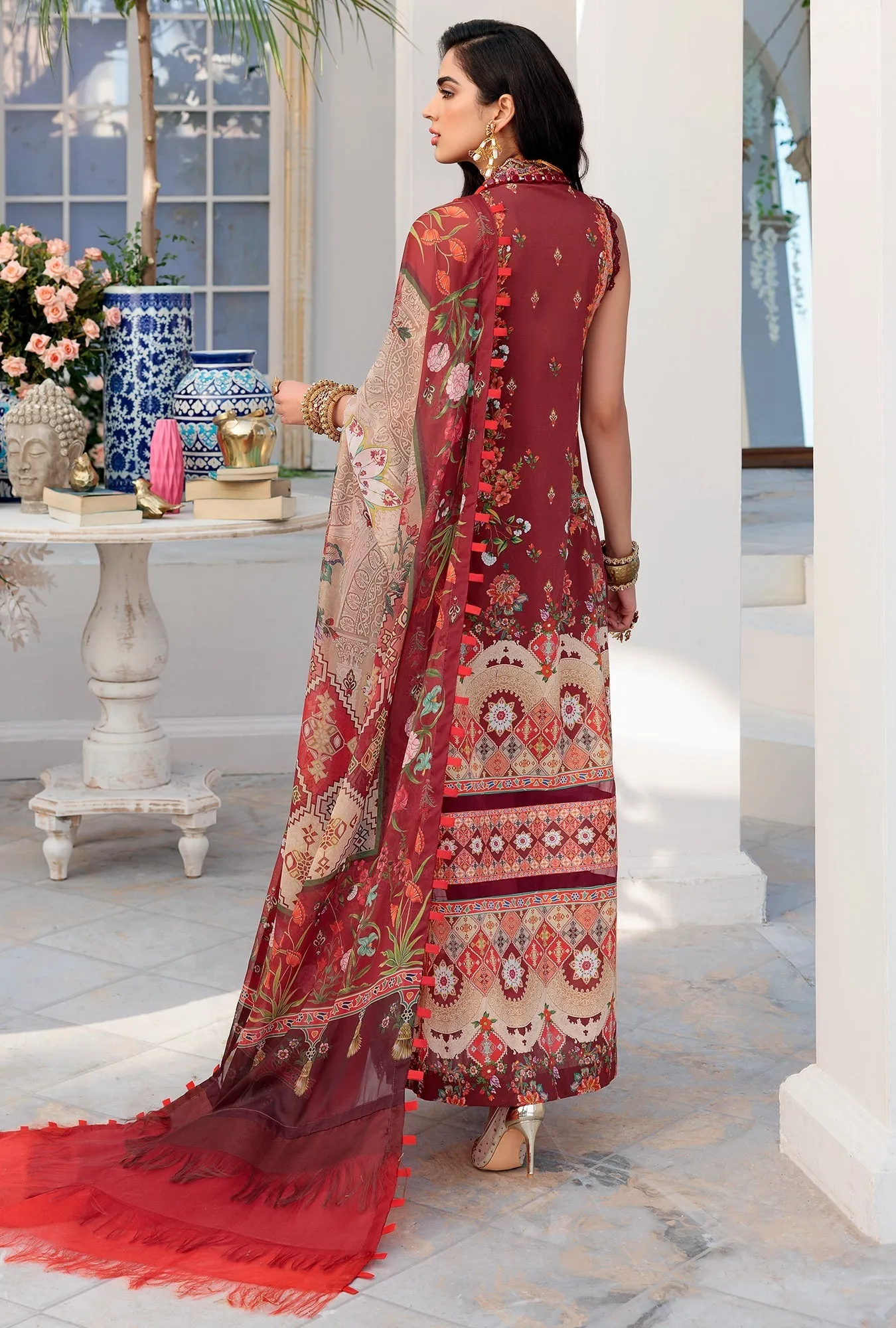 Noor by Saadia Asad Luxury Chikankari Lawn Collection – D12-B