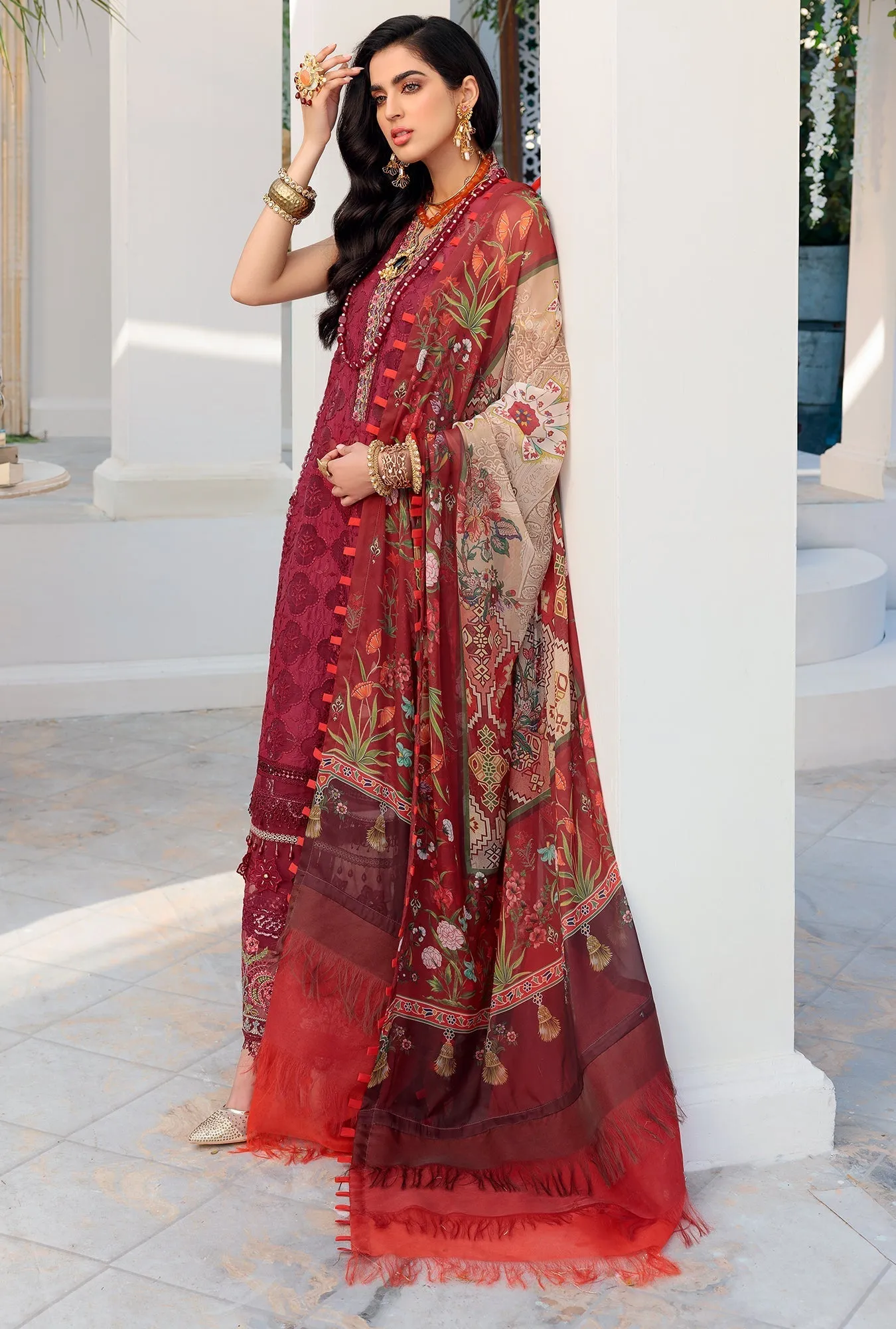 Noor by Saadia Asad Luxury Chikankari Lawn Collection – D12-B