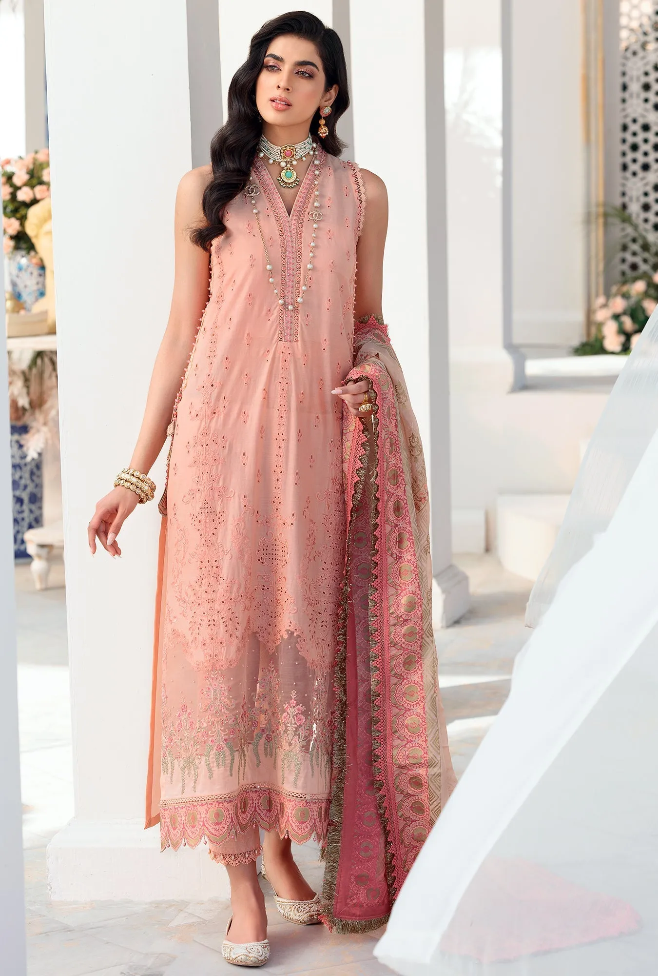 Noor by Saadia Asad Luxury Chikankari Lawn Collection – D4-B