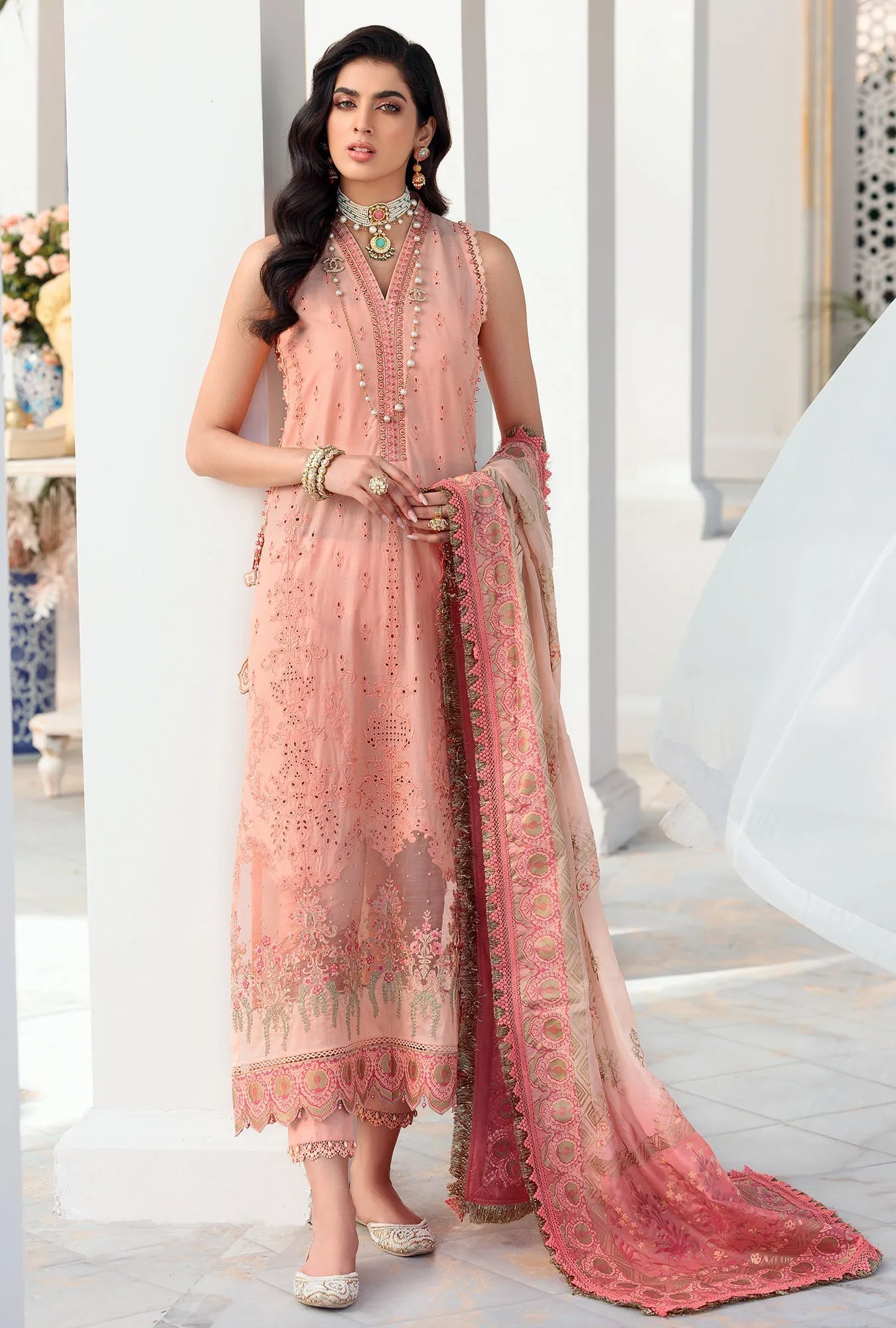 Noor by Saadia Asad Luxury Chikankari Lawn Collection – D4-B