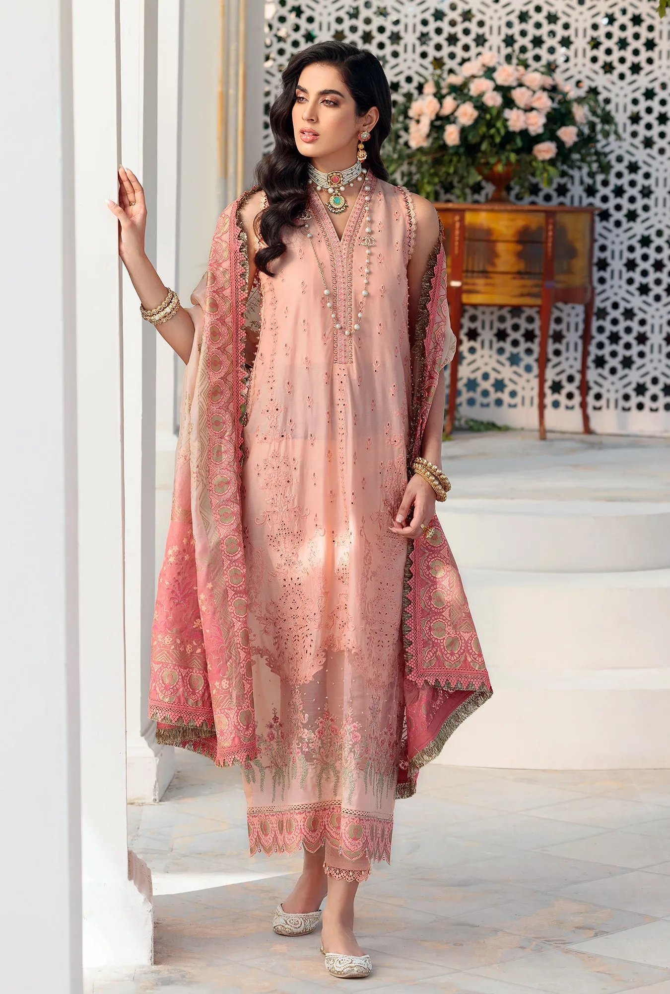 Noor by Saadia Asad Luxury Chikankari Lawn Collection – D4-B