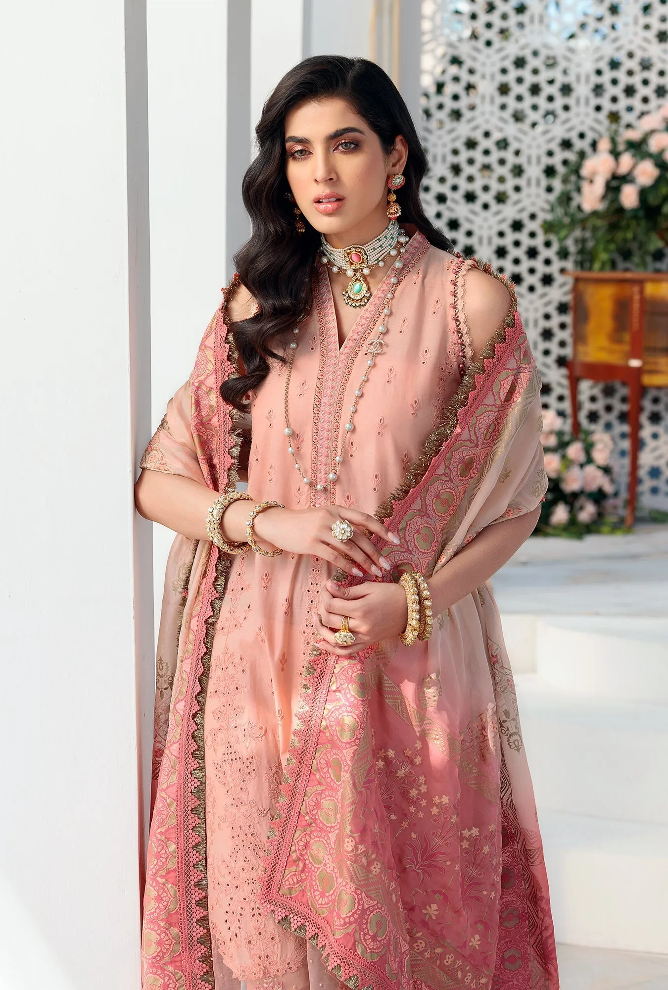 Noor by Saadia Asad Luxury Chikankari Lawn Collection – D4-B