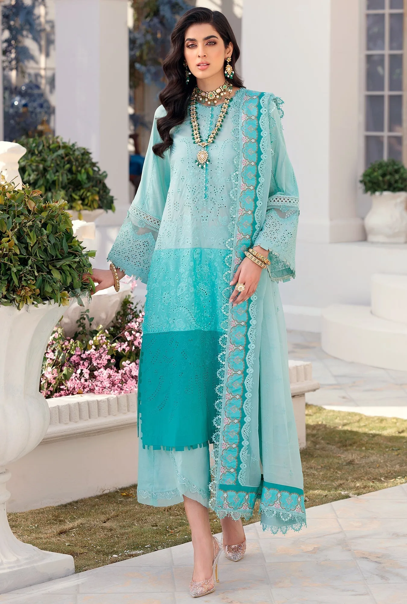 Noor by Saadia Asad Luxury Chikankari Lawn Collection – D7-B