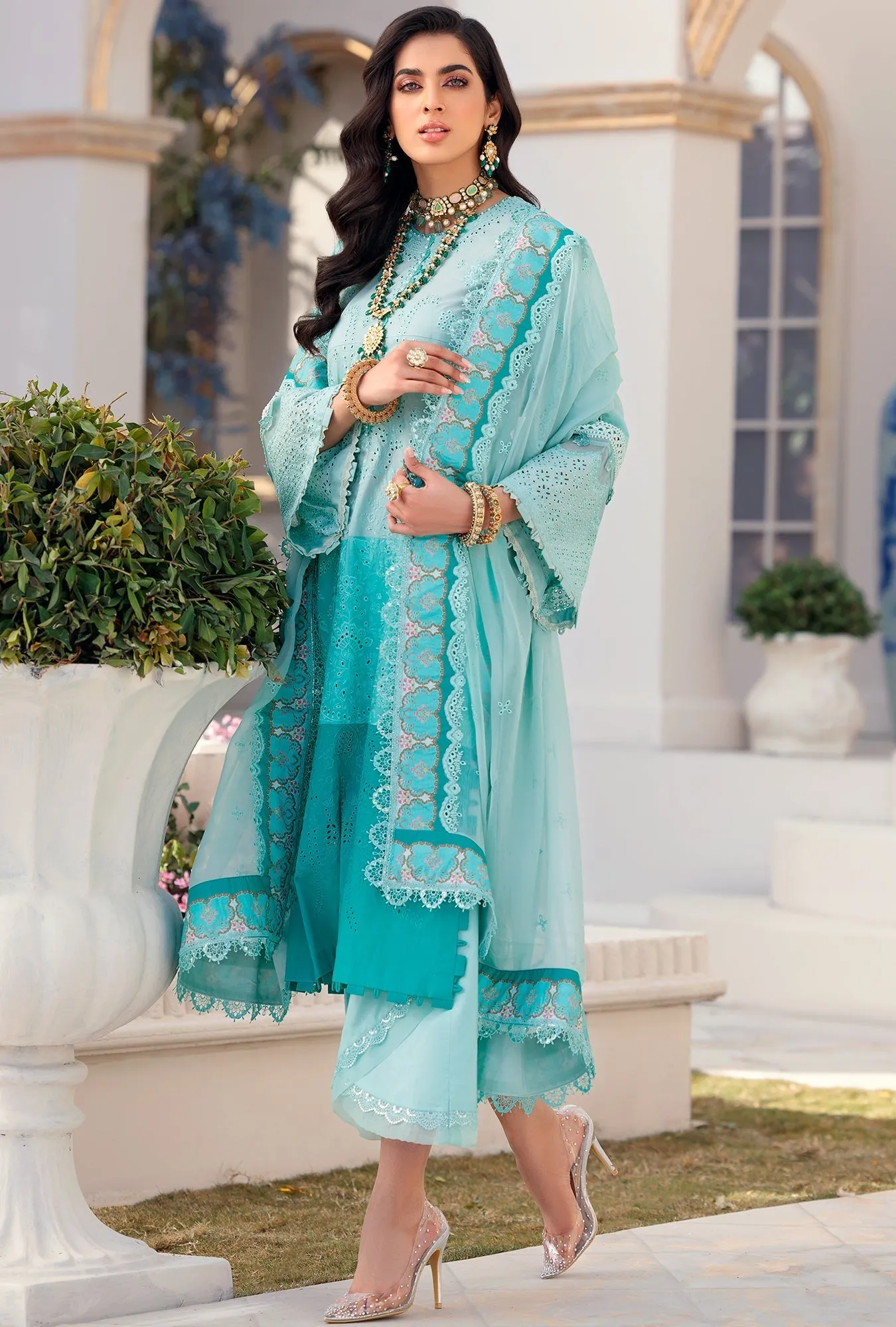 Noor by Saadia Asad Luxury Chikankari Lawn Collection – D7-B