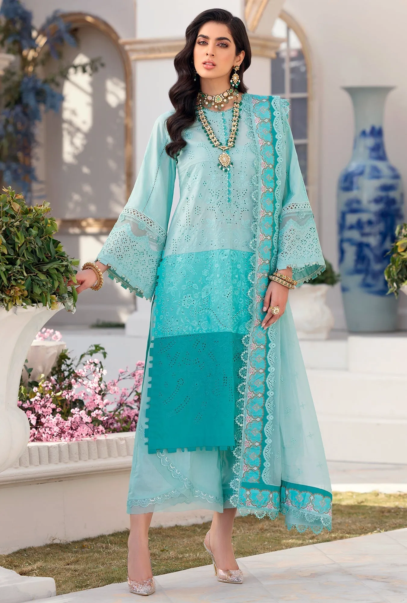 Noor by Saadia Asad Luxury Chikankari Lawn Collection – D7-B