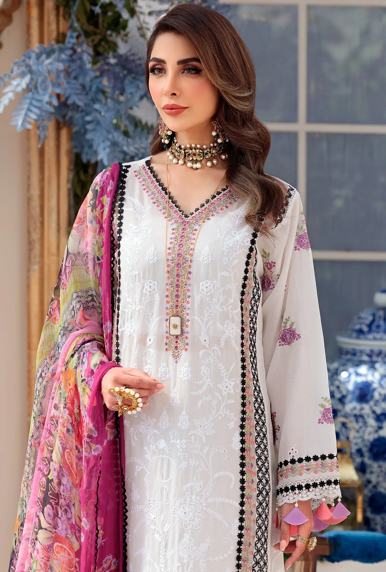 Noor by Saadia Asad Luxury Chikankari Lawn Collection – D8-A