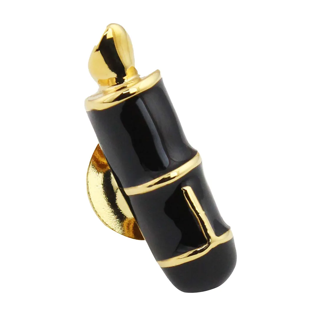 Peluche Writer's Obsession Gold Lapel Pin