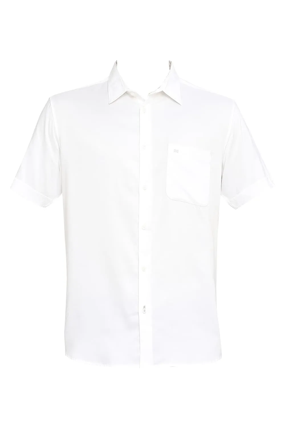 Slim Fit Viscose Polyester Stretch Twill Halfsleeves Shirt