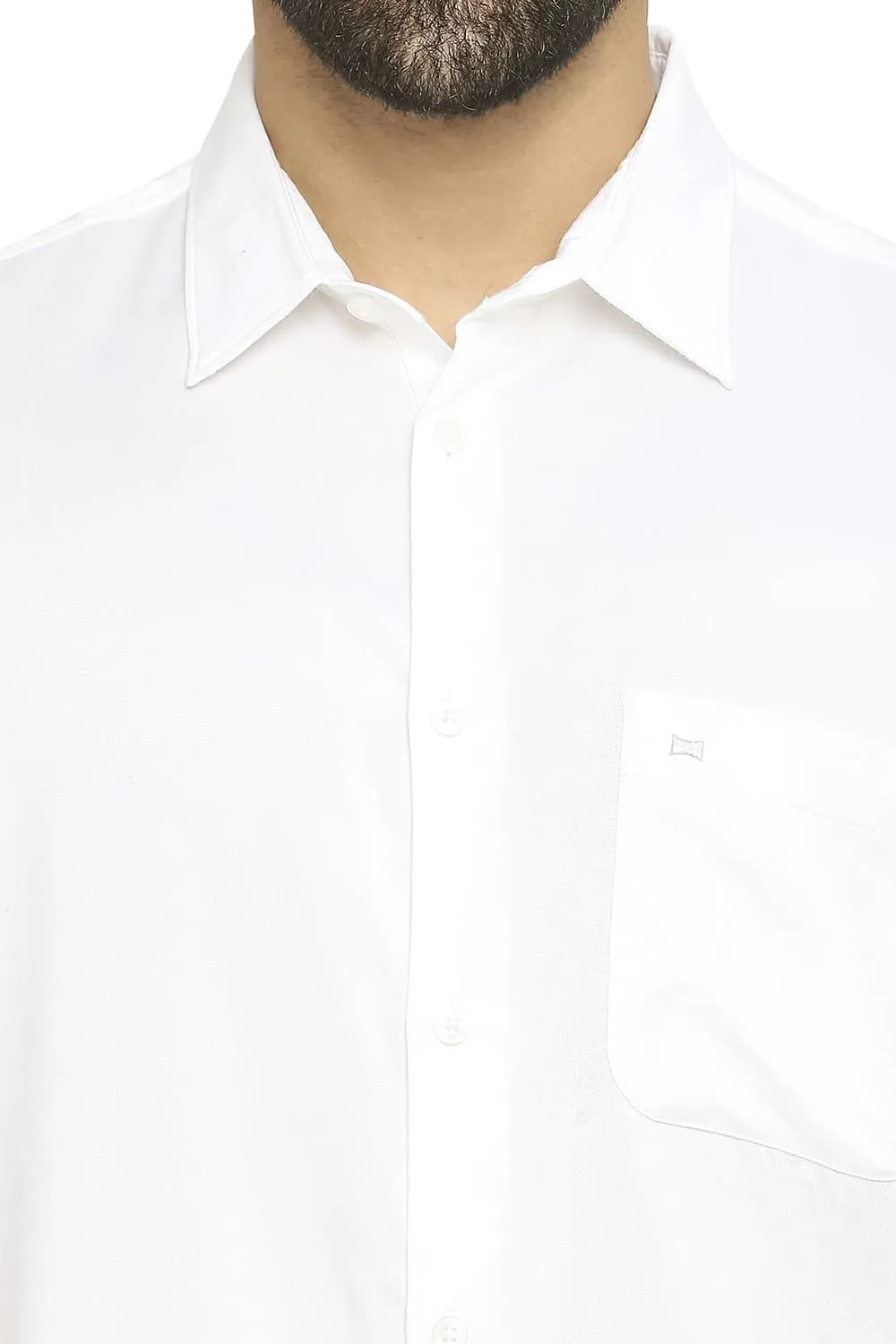 Slim Fit Viscose Polyester Stretch Twill Halfsleeves Shirt