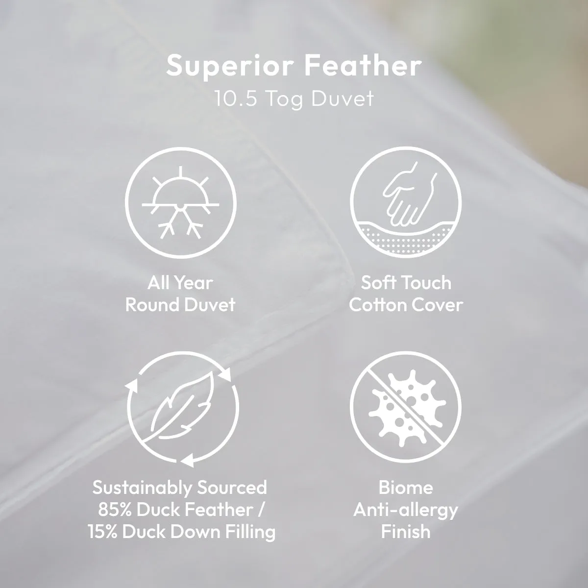 Superior Feather Duvet 10.5 Tog
