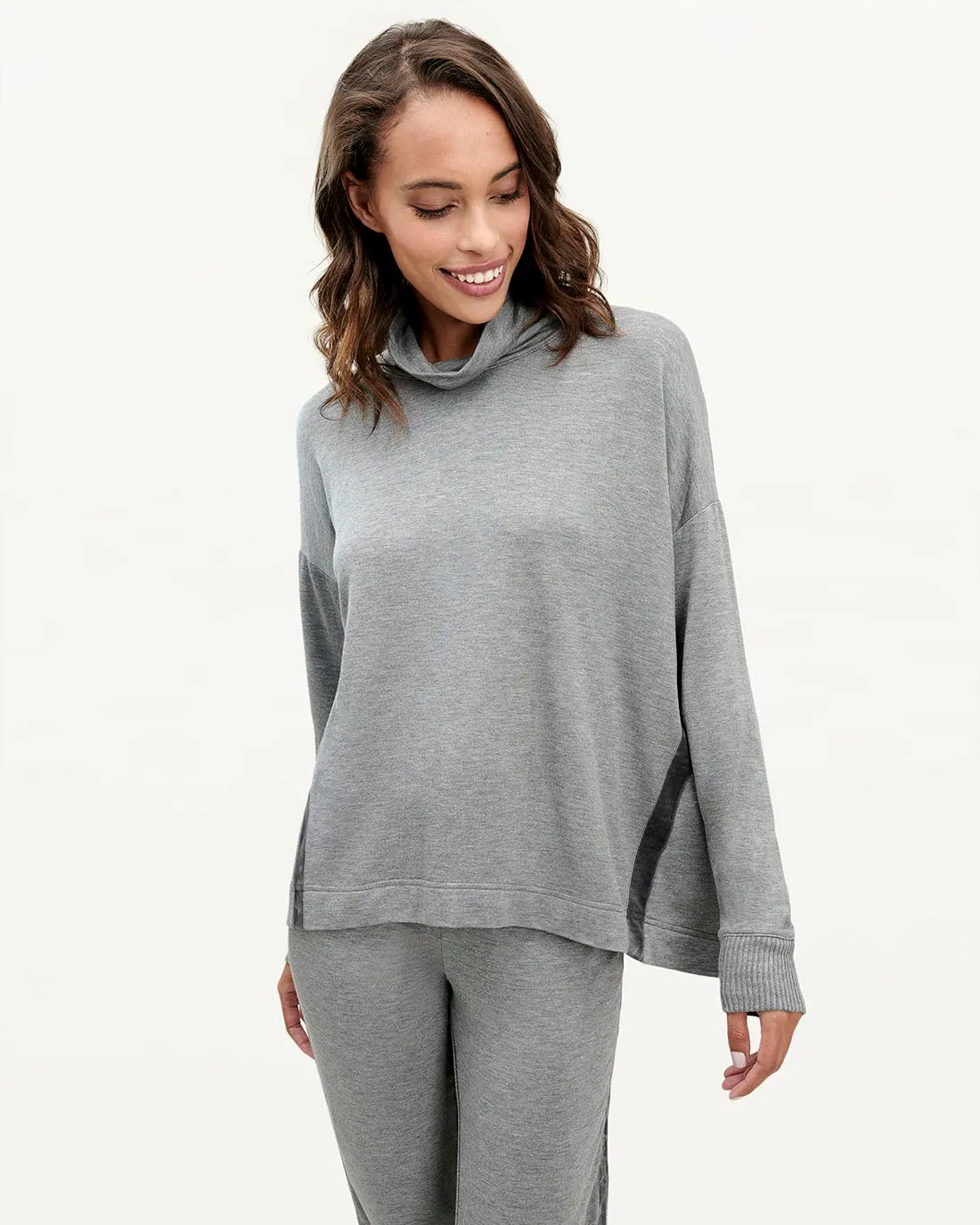 Supersoft Moonstone Mock Neck Pullover