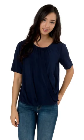 Velvet by Graham & Spencer Aliss Wrap Front Challis Top