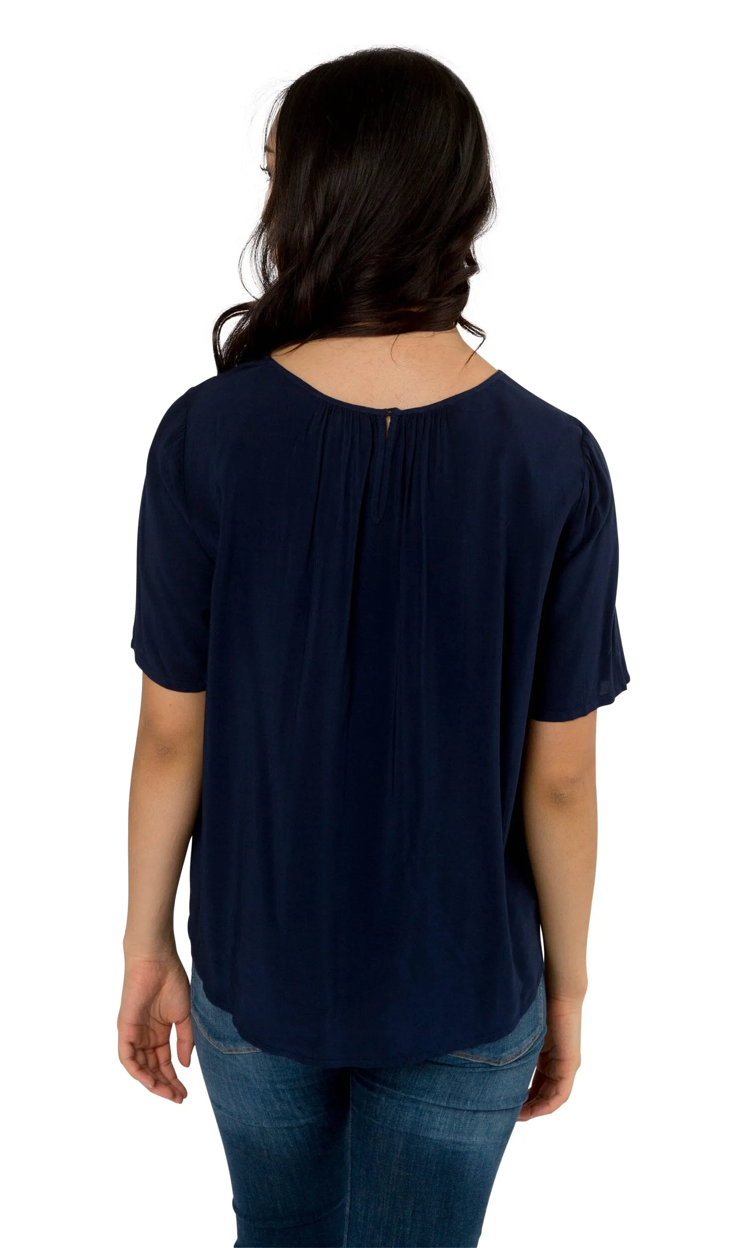 Velvet by Graham & Spencer Aliss Wrap Front Challis Top