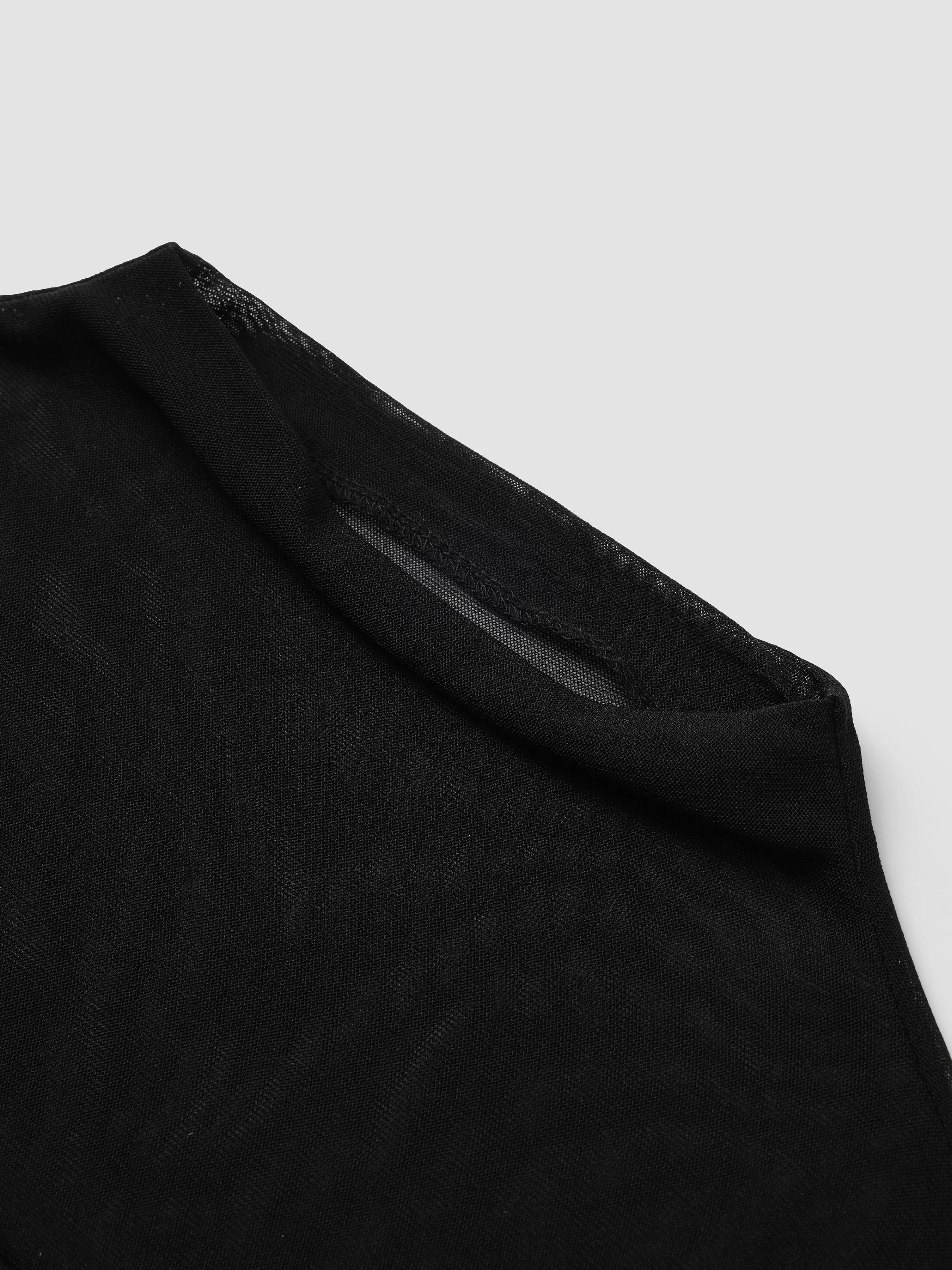 Women's Sheer Mesh Knit Pullover